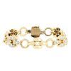 Bracelet articulé Van Cleef & Arpels  en or jaune et diamants - 00pp thumbnail