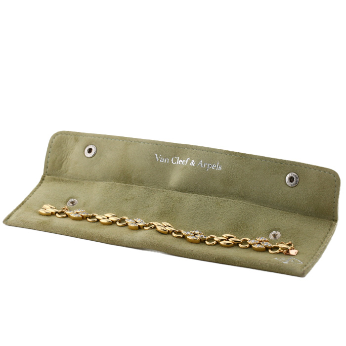 Bracelet articulé Van Cleef & Arpels  en or jaune et diamants - Detail D2