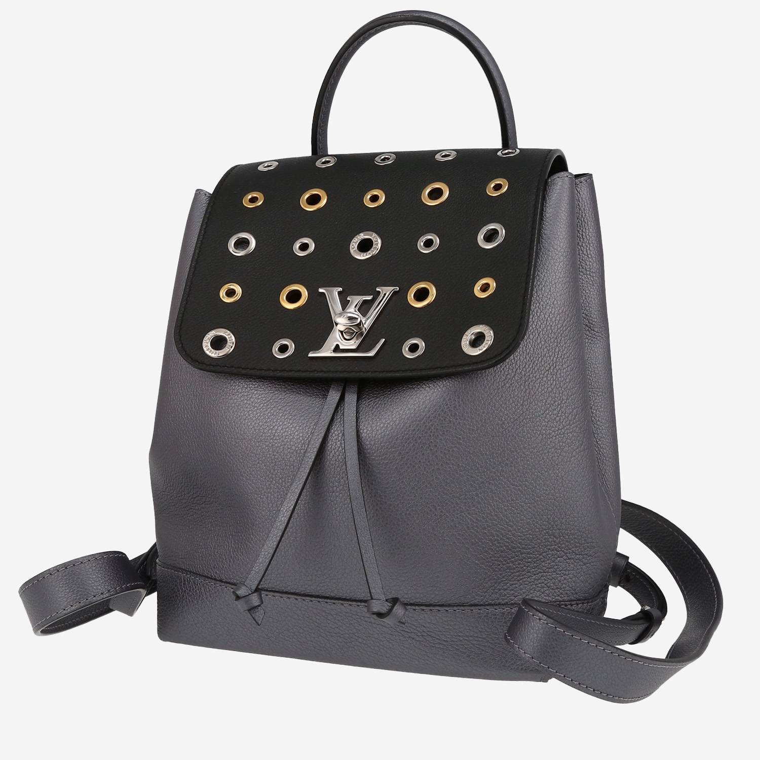 Louis Vuitton  Lockme Backpack backpack  in grey and black leather