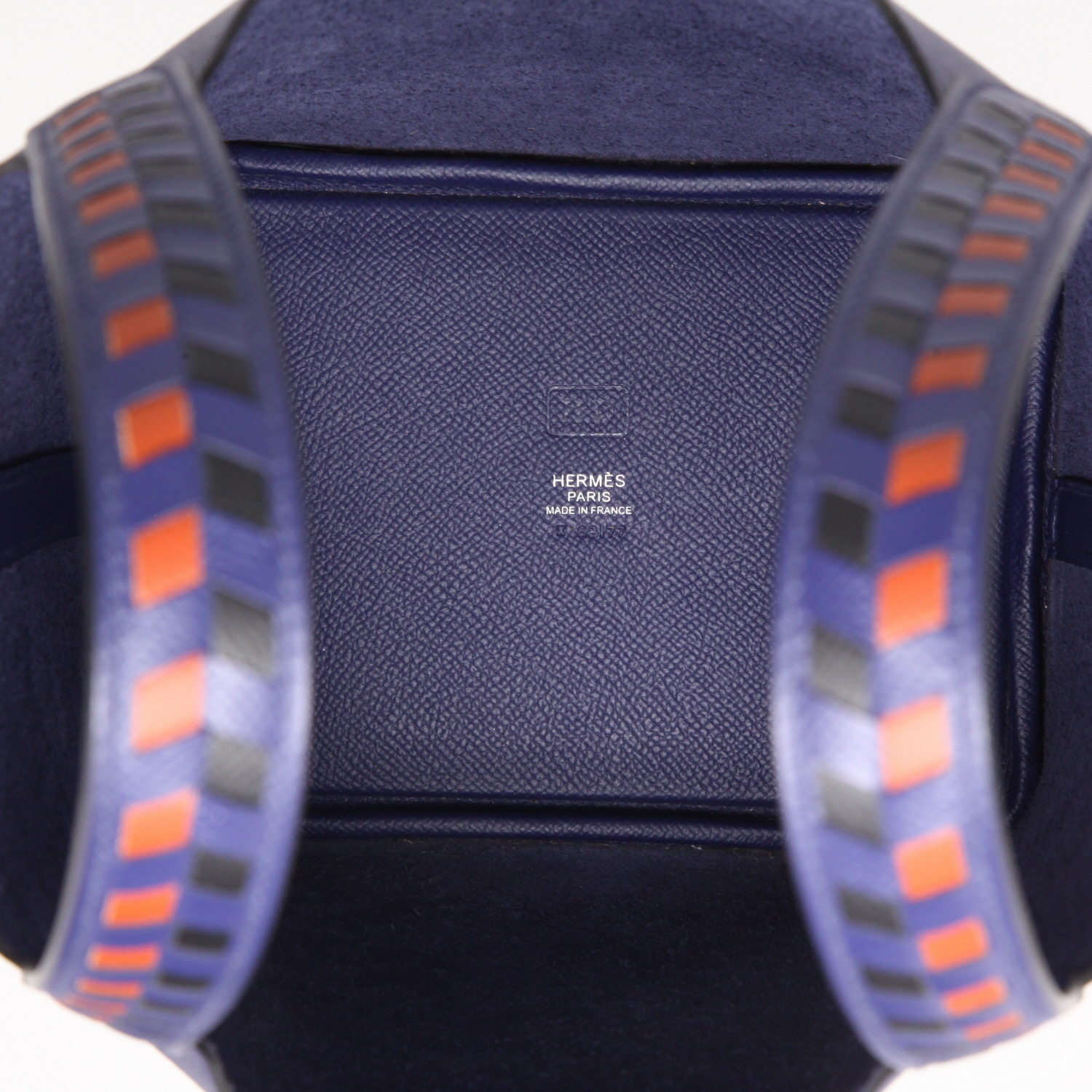 Hermès  Picotin Lock handbag  in blue epsom leather - Detail D8
