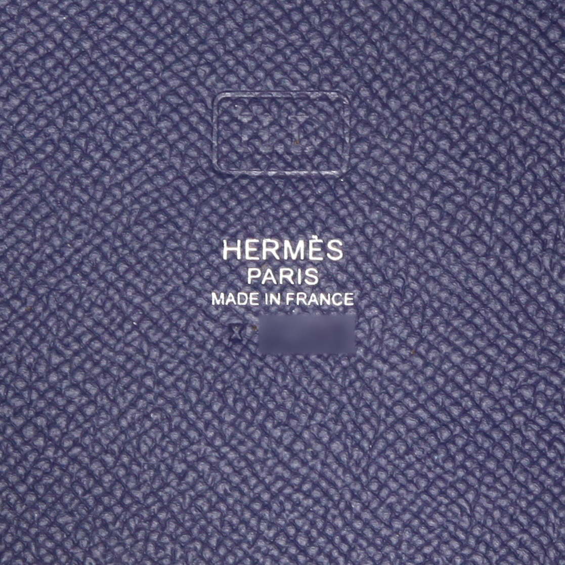 Sac à main Hermès  Picotin Lock en cuir epsom bleu - Detail D9