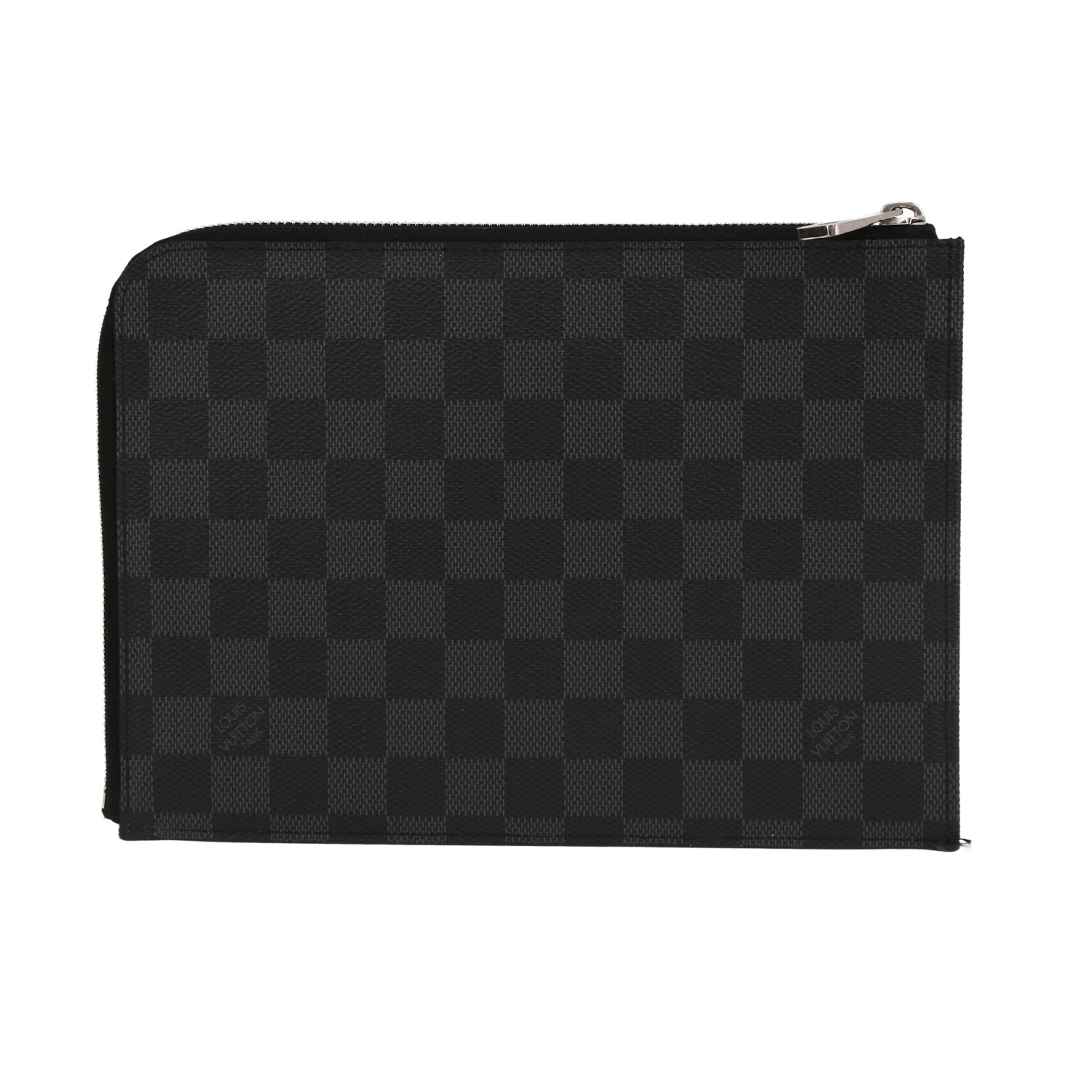 Pochette Louis Vuitton   en toile damier graphite - Detail D7