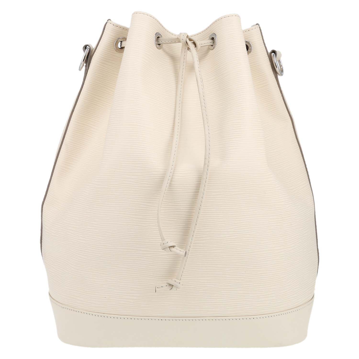 Bolso Cabás Louis Vuitton  Grand Noé en cuero Epi blanco - Detail D2