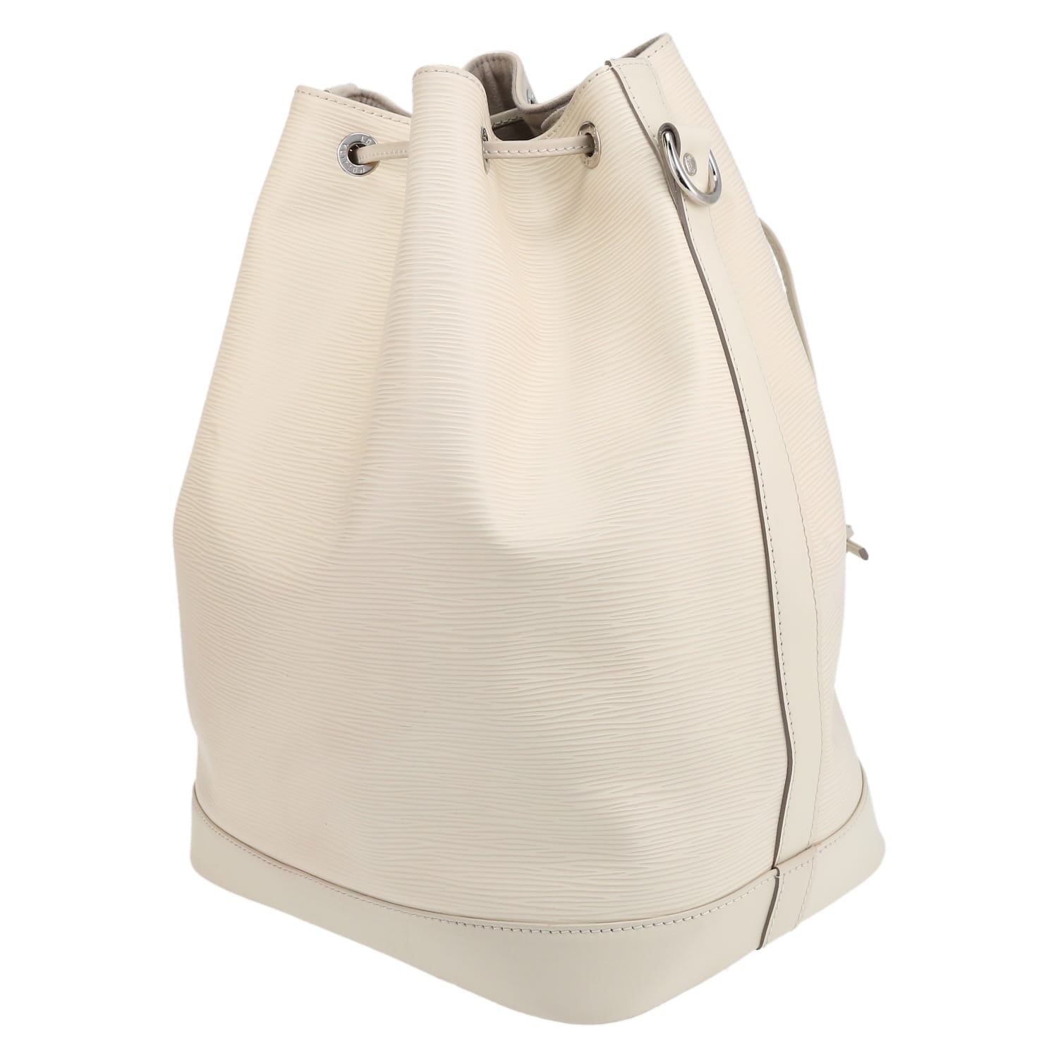 Bolso Cabás Louis Vuitton  Grand Noé en cuero Epi blanco - Detail D5