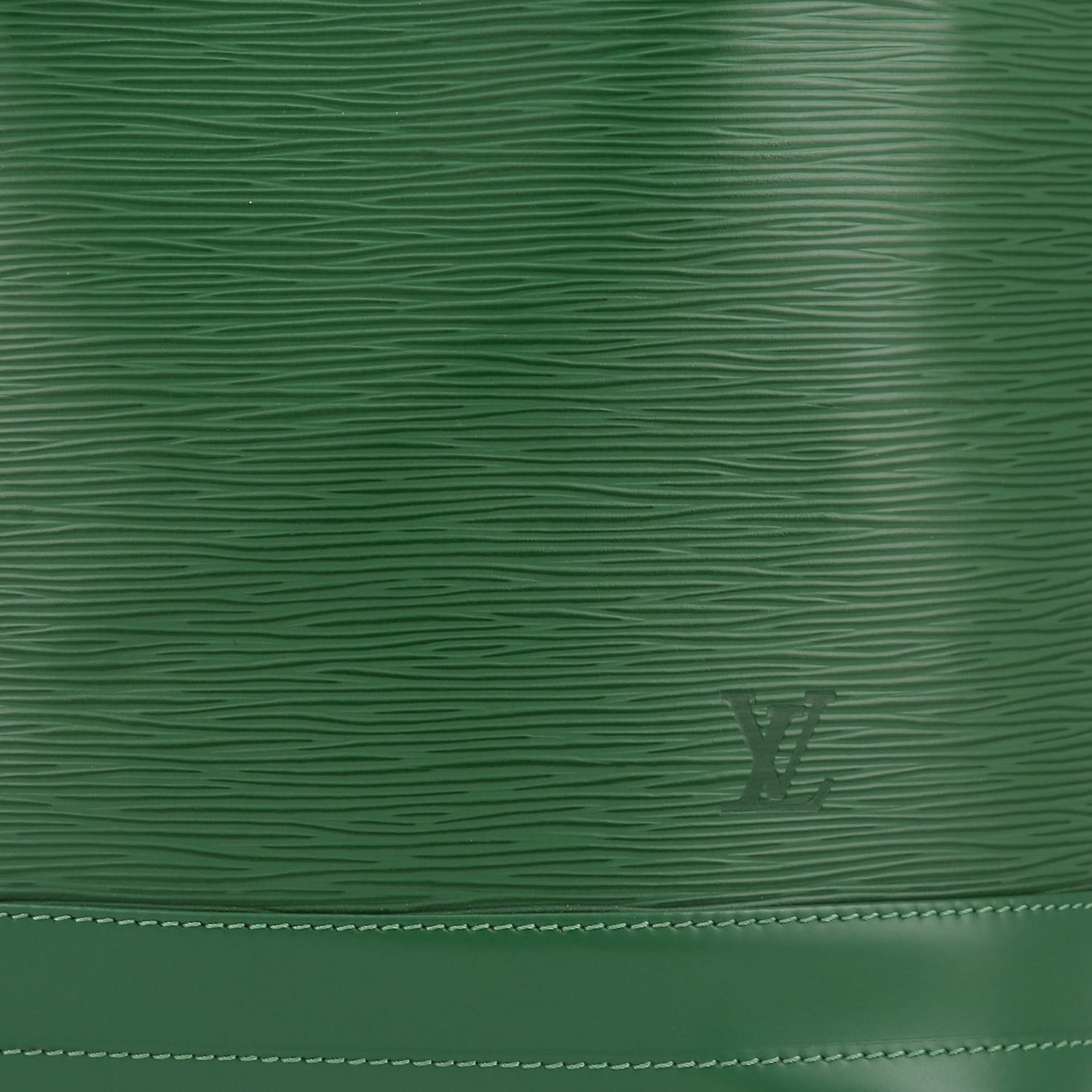 Louis Vuitton  Grand Noé shopping bag  in green epi leather - Detail D1