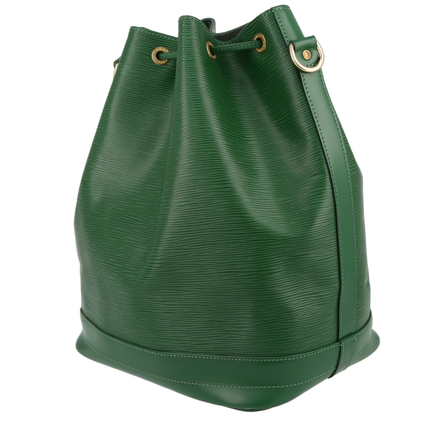 Shopping bag Louis Vuitton  Grand Noé in pelle Epi verde - Detail D5