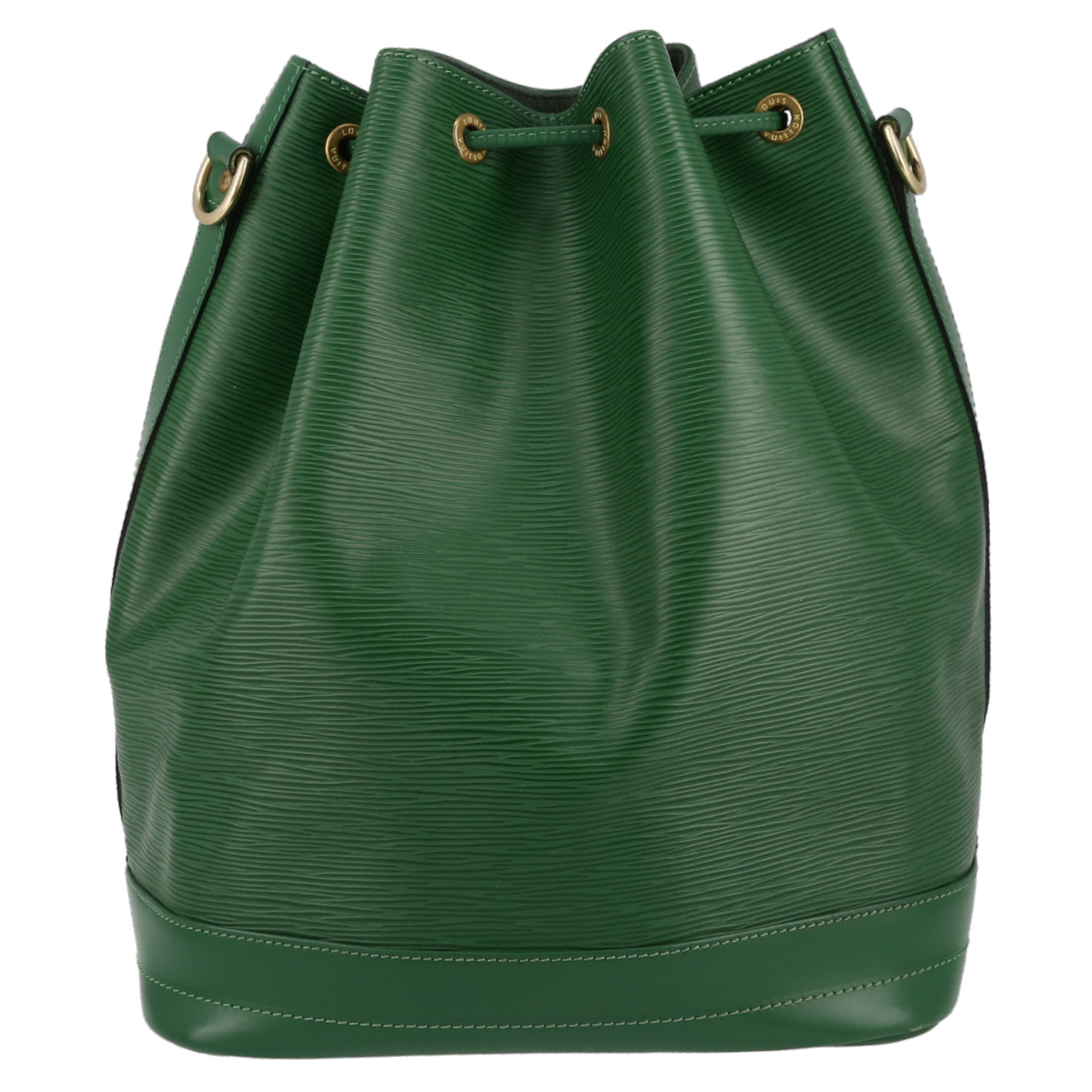 Shopping bag Louis Vuitton  Grand Noé in pelle Epi verde - Detail D7