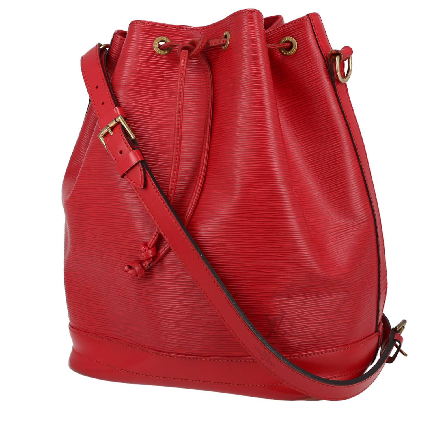 Louis Vuitton Grand Noé Large Model Handbag in Red Epi Leather