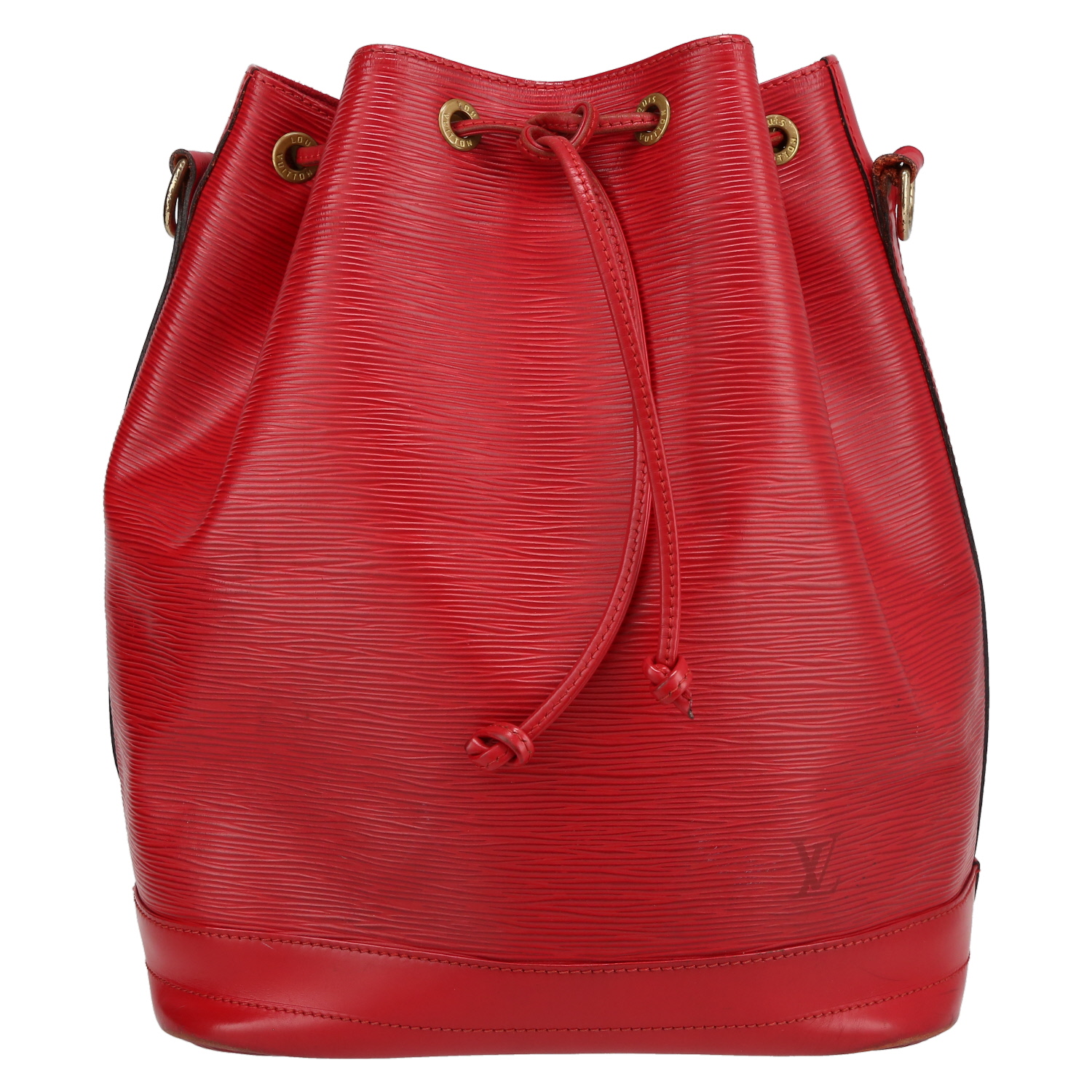 Bolso de mano Louis Vuitton  Grand Noé modelo grande  en cuero Epi rojo - Detail D2