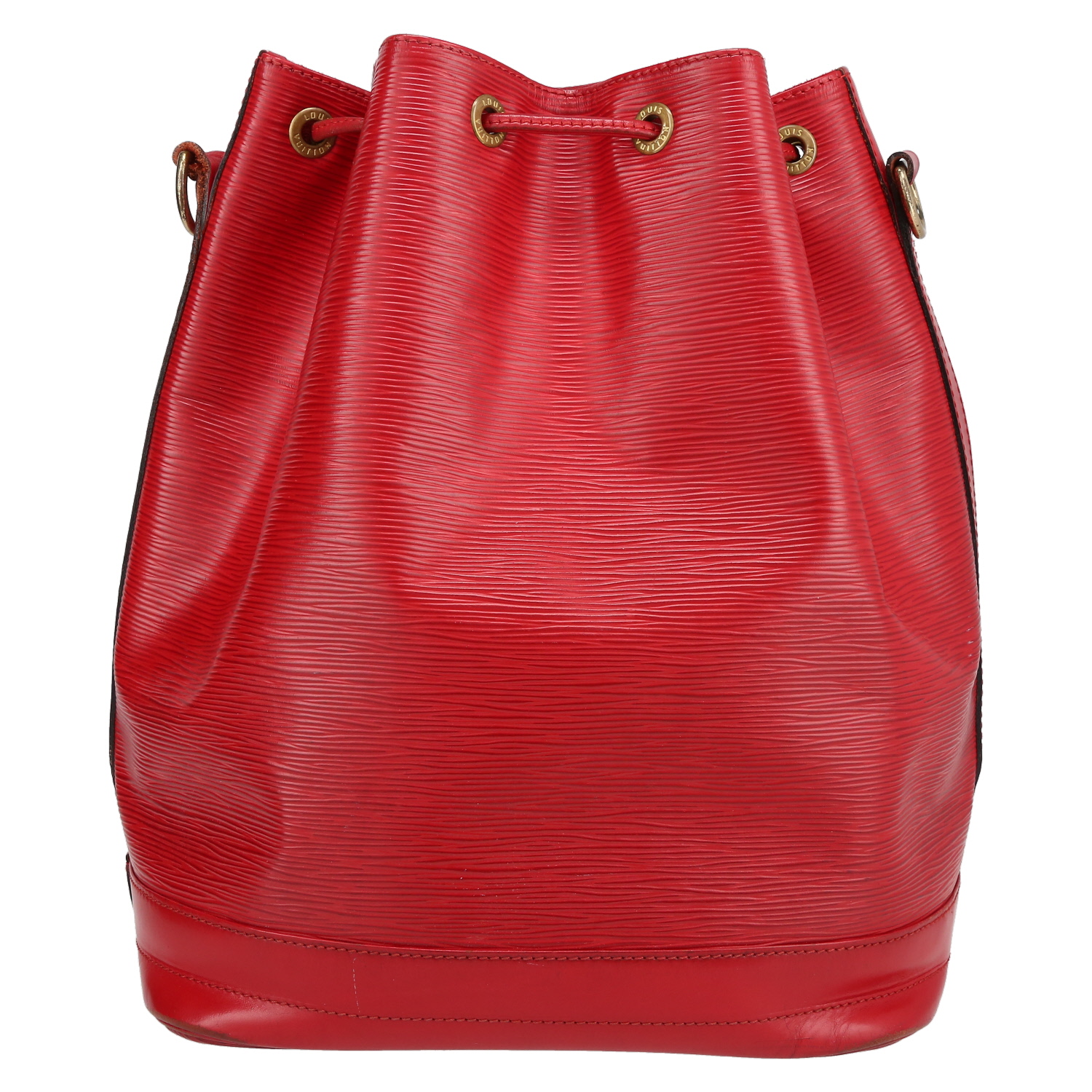 Louis Vuitton  Grand Noé large model  handbag  in red epi leather - Detail D7