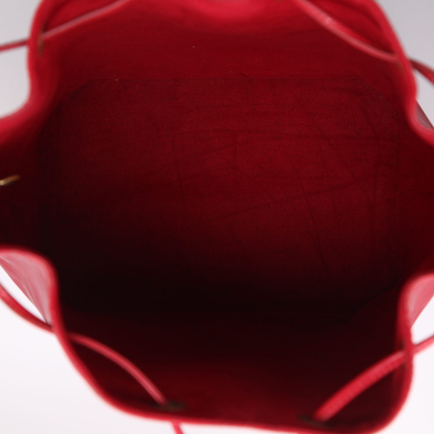 Bolso de mano Louis Vuitton  Grand Noé modelo grande  en cuero Epi rojo - Detail D8