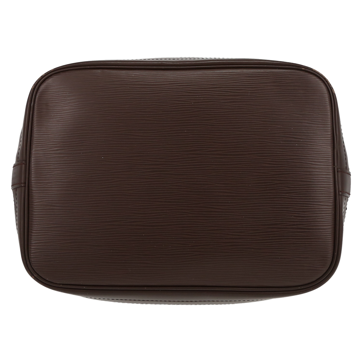 Louis Vuitton  Grand Noé large model  shopping bag  in brown epi leather - Detail D4