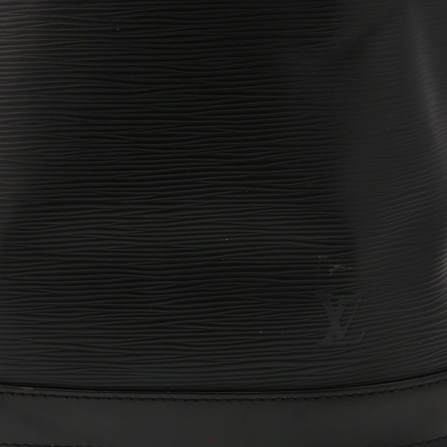 Louis Vuitton  Grand Noé large model  shopping bag  in black epi leather - Detail D1