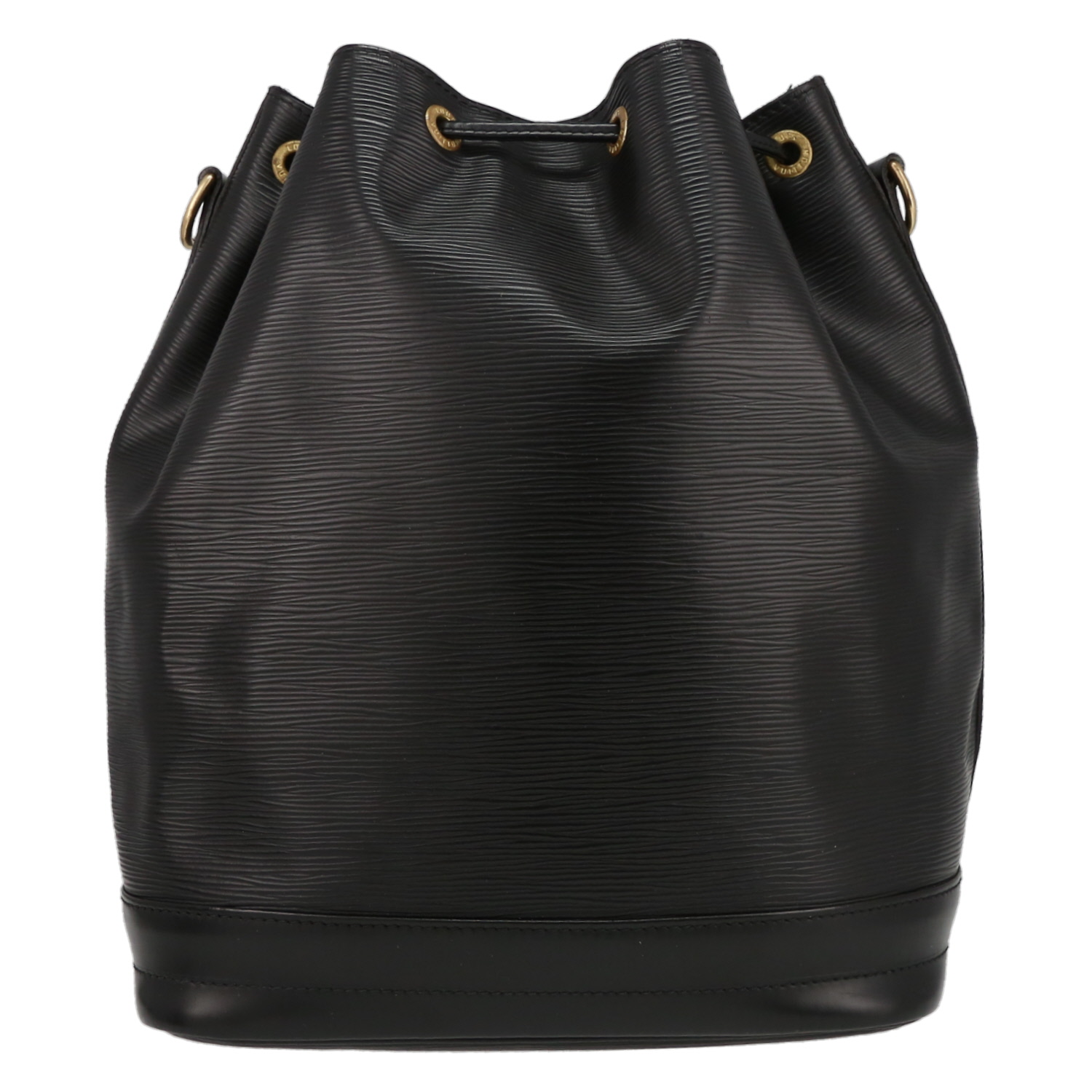 Sac cabas Louis Vuitton  Grand Noé grand modèle  en cuir épi noir - Detail D7