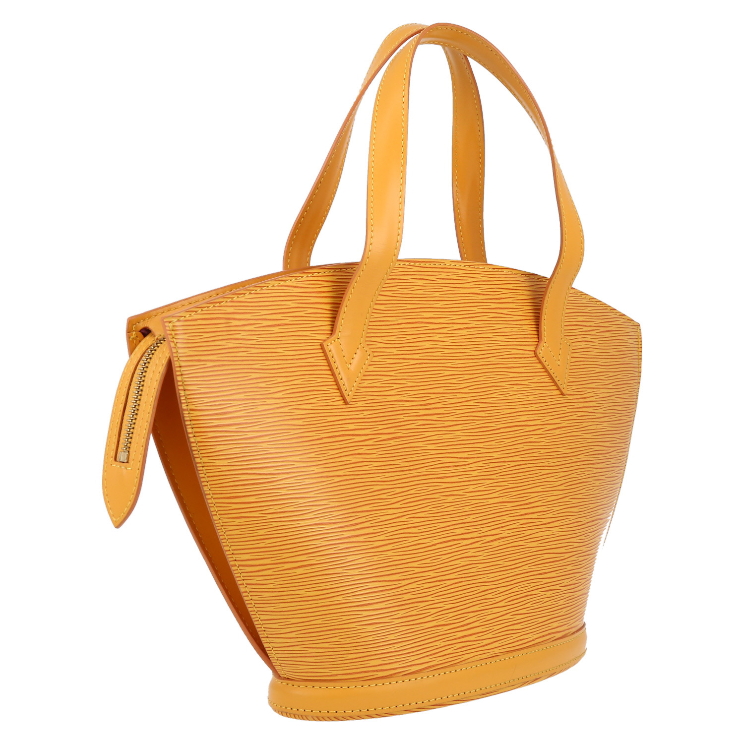 Borsa Louis Vuitton  Saint Jacques in pelle Epi gialla - Detail D6