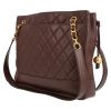 Chanel  Vintage handbag  in brown quilted leather - Detail D5 thumbnail