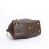 Bolso de mano Louis Vuitton  Tivoli en lona Monogram marrón y cuero natural - Detail D4 thumbnail