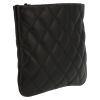Chanel  Pochette handbag  in black quilted leather - Detail D6 thumbnail