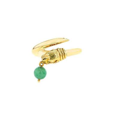 Anello Zolotas  in oro giallo e quarzo