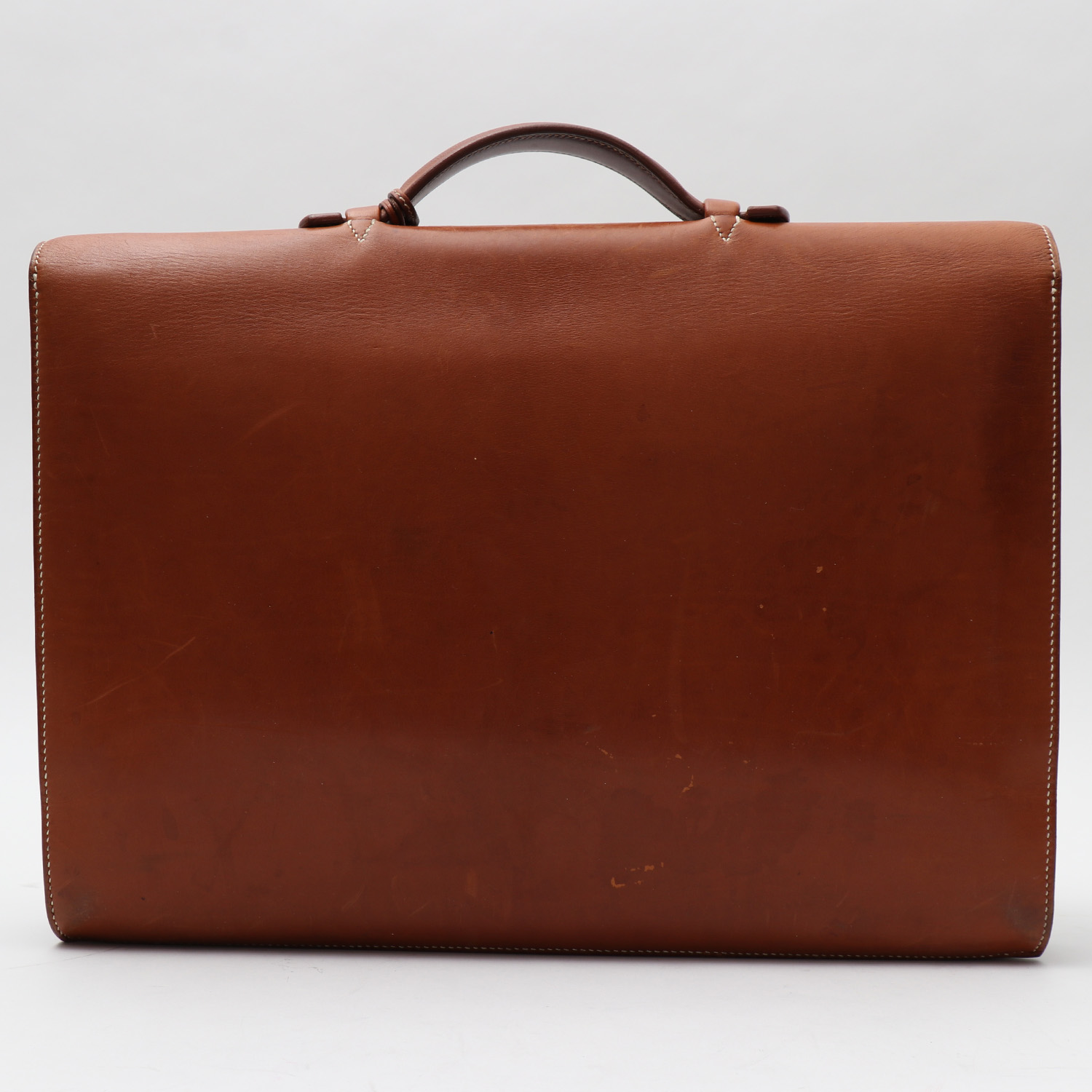 Porte-documents Hermès  Sac à dépêches en cuir Barénia - Detail D7