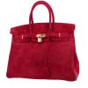 Hermès  Birkin 35 cm handbag  in raspberry pink doblis calfskin - 00pp thumbnail