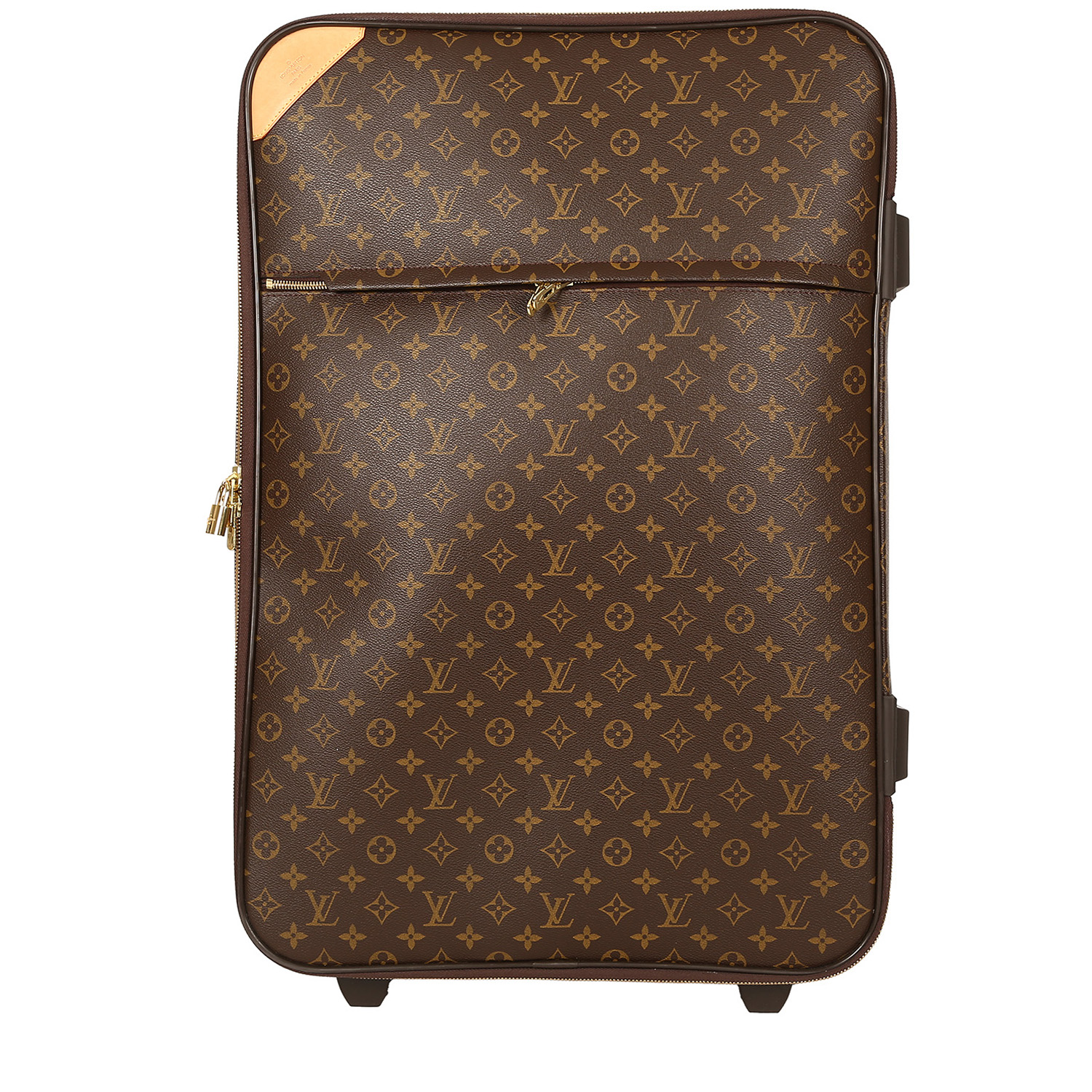 Maleta Louis Vuitton  Pégase Légère en lona Monogram marrón y cuero marrón - Detail D1