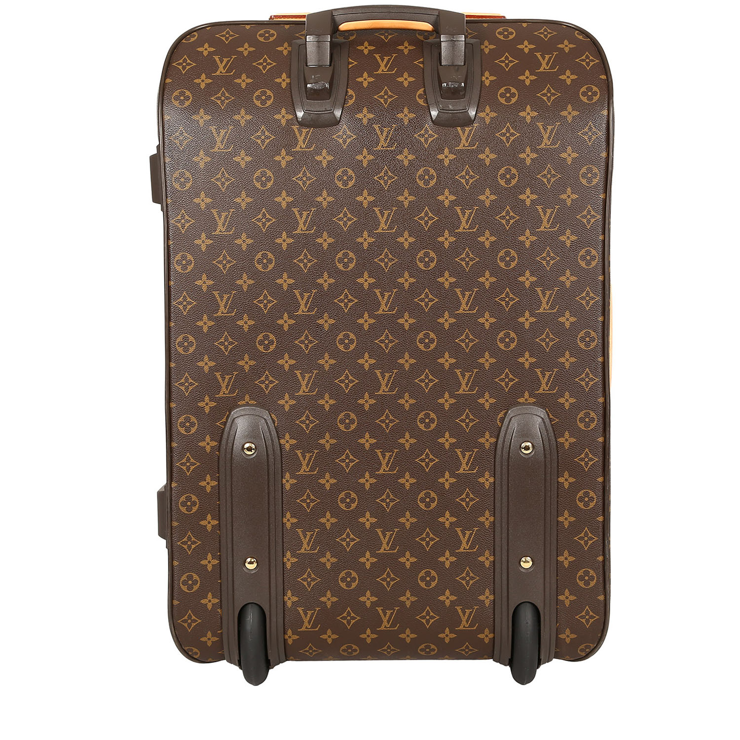 Louis Vuitton  Pégase Légère suitcase  in brown monogram canvas  and brown leather - Detail D5