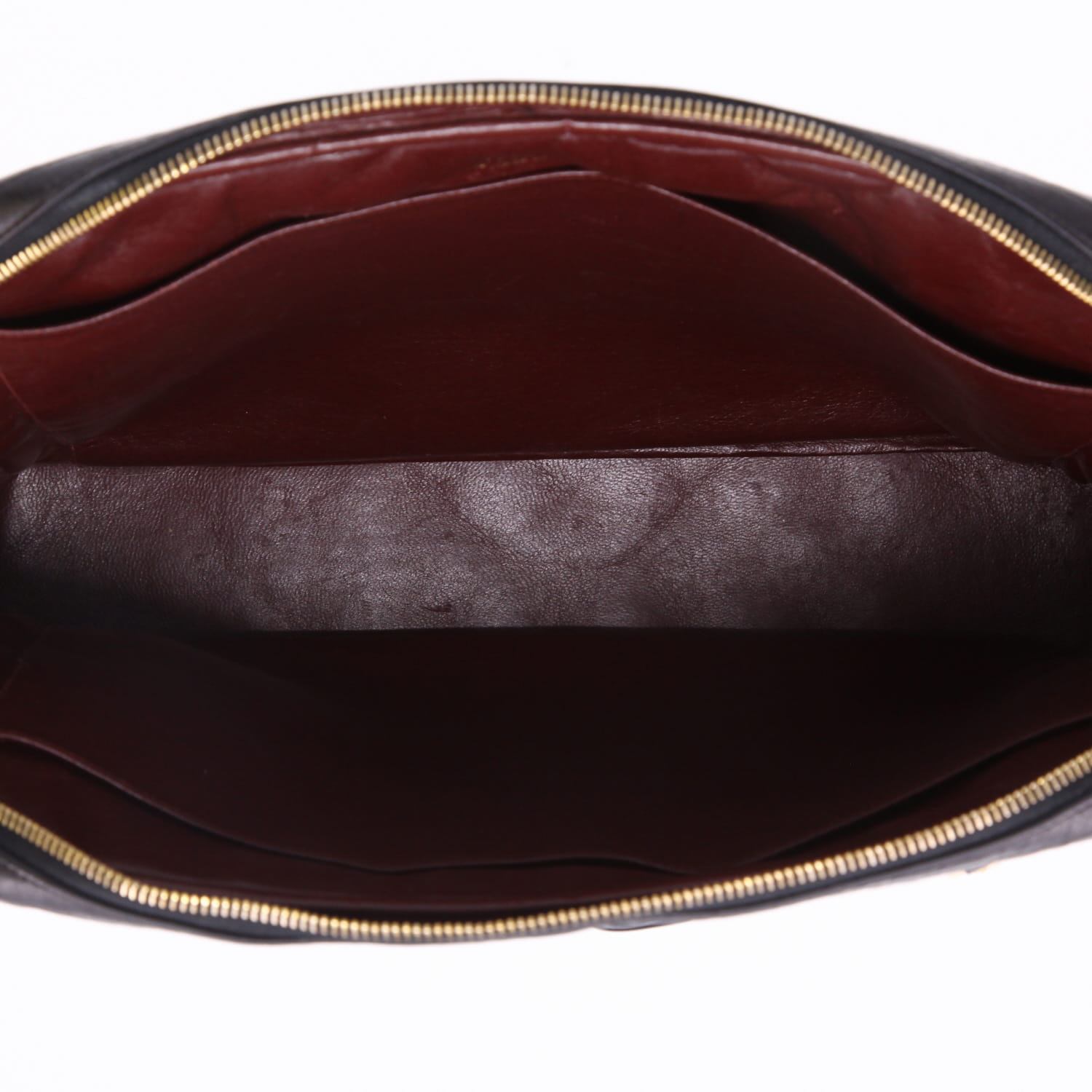 Bolso para llevar al hombro Chanel  Vintage Shopping en cuero acolchado negro - Detail D8