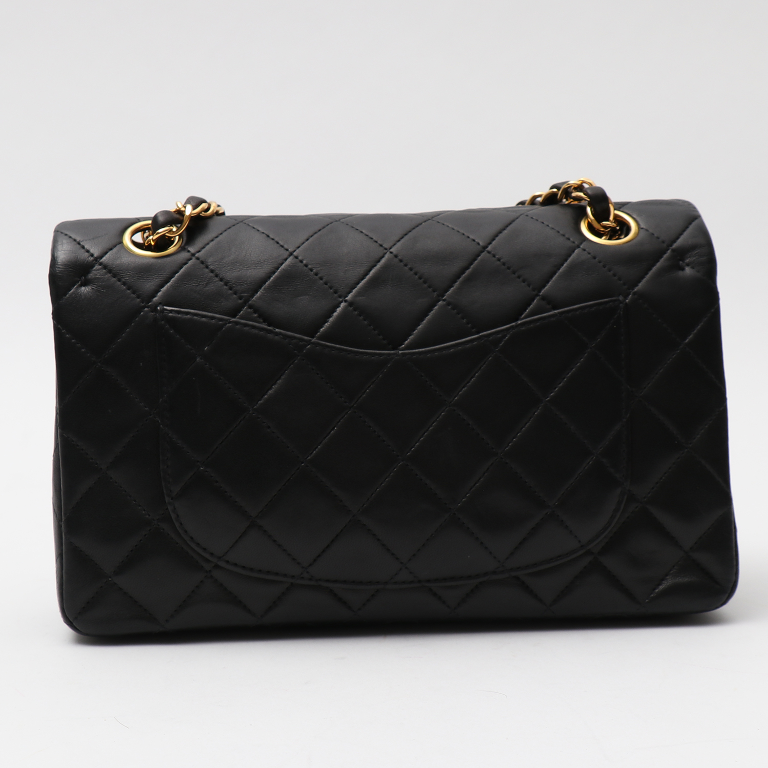 Borsa Chanel  Timeless modello piccolo  in pelle trapuntata nera - Detail D7