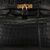 Bolso de mano Hermès  Birkin 35 cm en cocodrilo porosus negro - Detail D1 thumbnail