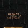 Borsa Hermès  Birkin 35 cm in coccodrillo marino nero - Detail D9 thumbnail