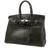 Hermès  Birkin 35 cm handbag  in anthracite grey porosus crocodile - 00pp thumbnail