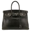 Sac à main Hermès  Birkin 35 cm en crocodile porosus gris anthracite - Detail D2 thumbnail