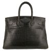 Hermès  Birkin 35 cm handbag  in anthracite grey porosus crocodile - Detail D7 thumbnail