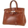 Hermès  Birkin 35 cm handbag  in brown porosus crocodile - 00pp thumbnail