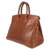 Hermès  Birkin 35 cm handbag  in brown porosus crocodile - Detail D5 thumbnail