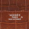 Bolso de mano Hermès  Birkin 35 cm en cocodrilo porosus marrón - Detail D9 thumbnail