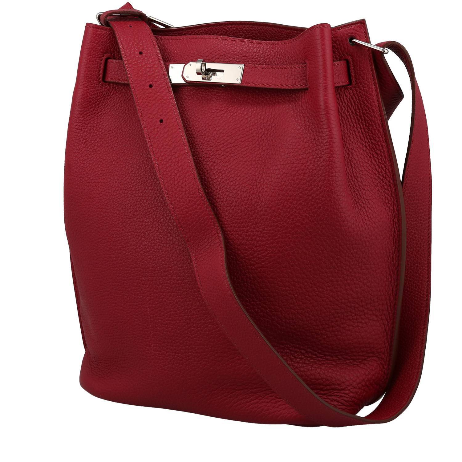HealthdesignShops, Deep Claret Bridle Leather Crossbody Mini Satchel Bag