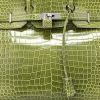 Hermès  Birkin 35 cm handbag  in anise green porosus crocodile - Detail D1 thumbnail