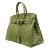 Bolso de mano Hermès  Birkin 35 cm en cocodrilo porosus verde anís - Detail D3 thumbnail