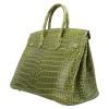 Hermès  Birkin 35 cm handbag  in anise green porosus crocodile - Detail D5 thumbnail