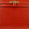 Bolso de mano Hermès  Kelly 32 cm en cocodrilo porosus naranja - Detail D1 thumbnail