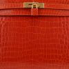 Hermès  Kelly 32 cm handbag  in orange porosus crocodile - Detail D1 thumbnail