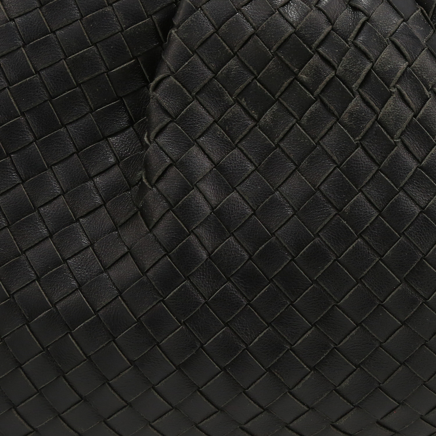 Borsa/pochette Bottega Veneta Pouch in pelle intrecciata nera - Detail D1