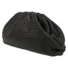 Bottega Veneta  Pouch handbag/clutch  in black intrecciato leather - Detail D3 thumbnail
