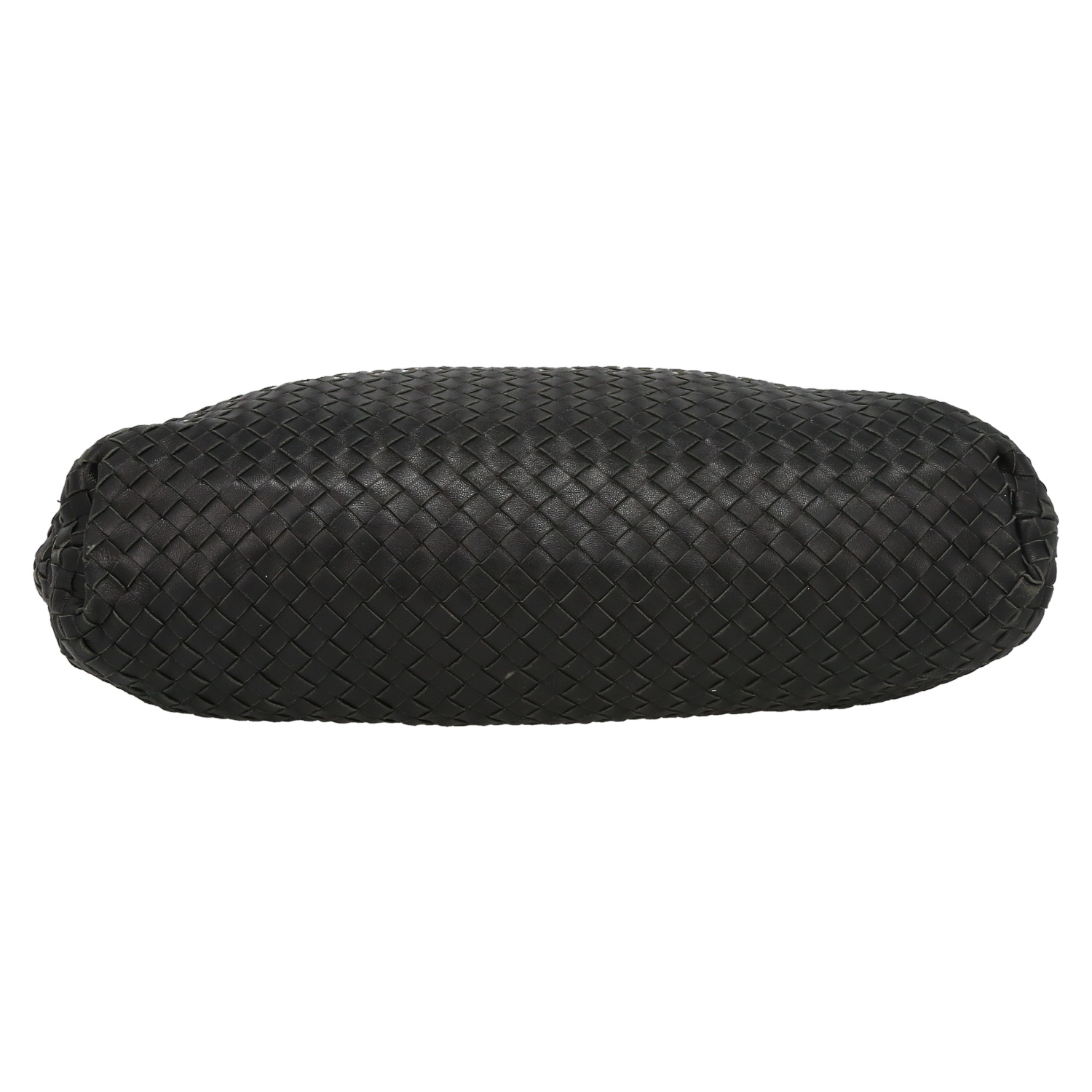 Bottega Veneta Pouch handbag/clutch in black intrecciato leather - Detail D4