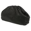 Bottega Veneta  Pouch handbag/clutch  in black intrecciato leather - Detail D5 thumbnail