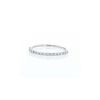 Vintage  wedding ring in white gold and diamonds - 360 thumbnail