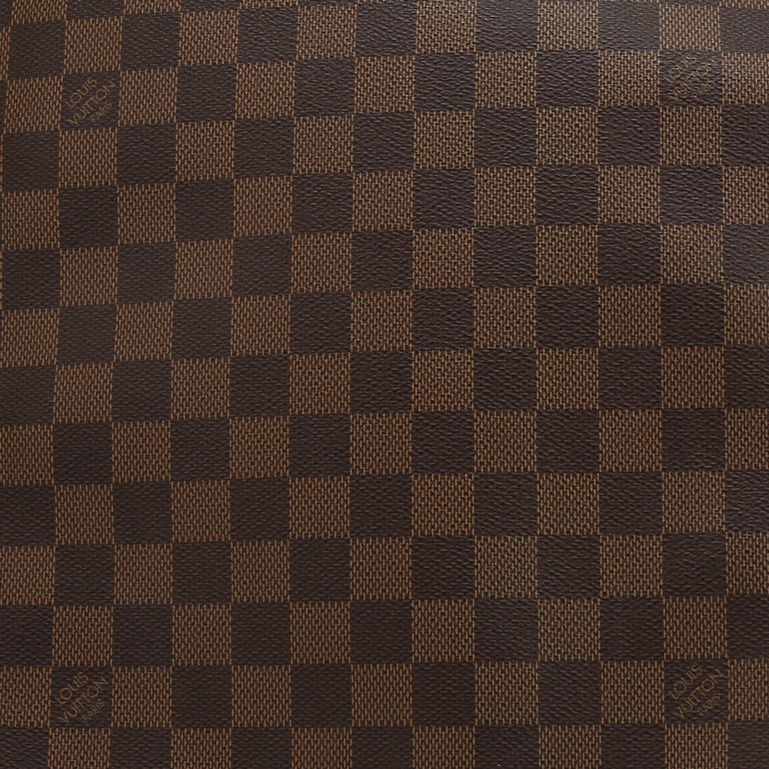 Borsa a spalla Louis Vuitton  Musette in tela a scacchi ebana e pelle lucida marrone - Detail D1