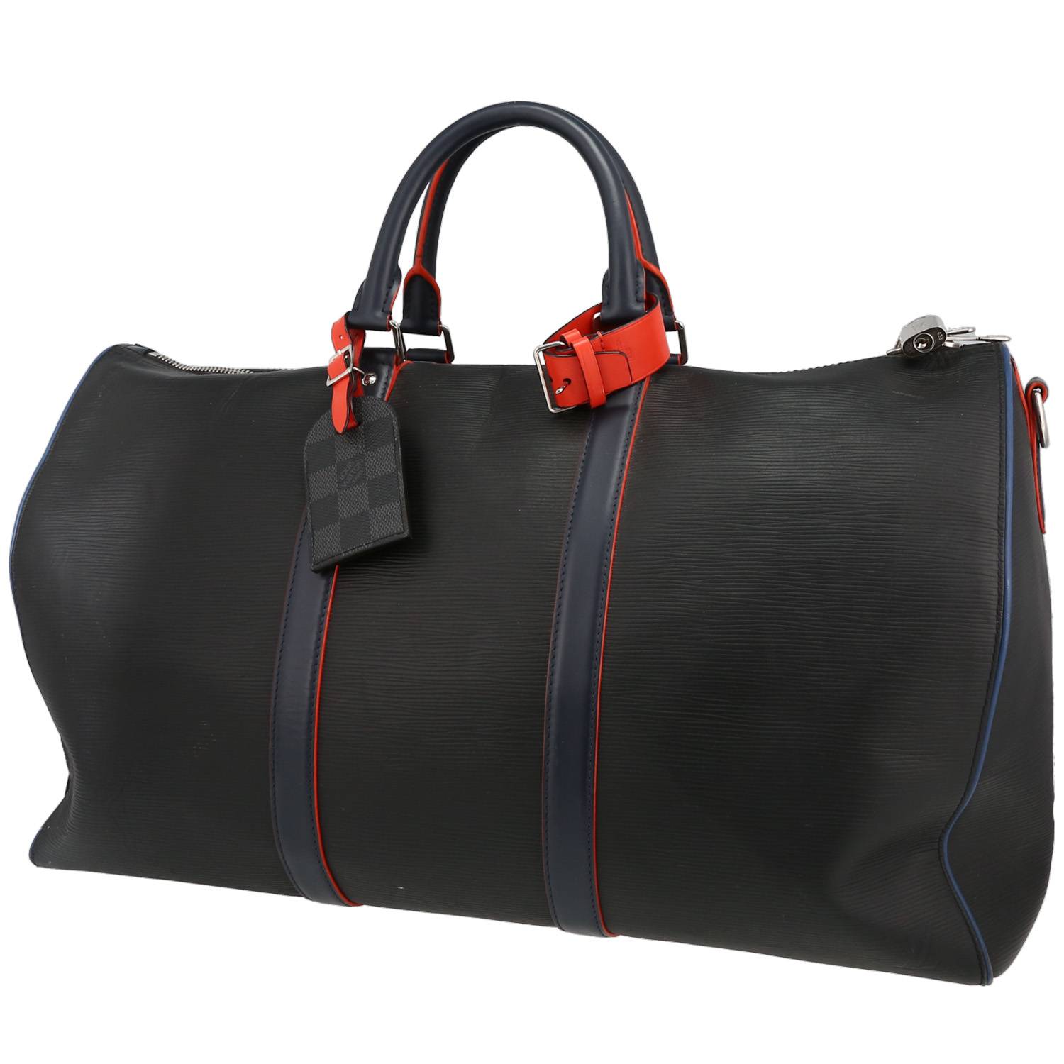 Louis Vuitton Epi Keepall 55 - Blue Luggage and Travel, Handbags